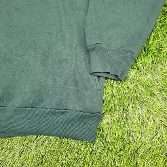Vintage Y2K MacGregor Cropped Sweatshirt Large 22x25 Green - Picture 10 of 11